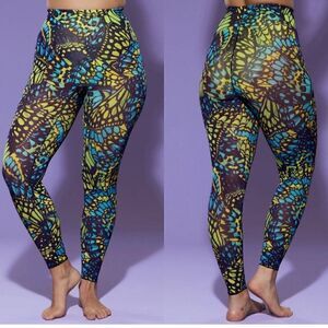 Yitty by Lizzo Mesh Me Smoothing High Waist Legging in Bright Ass Blue Buttafly